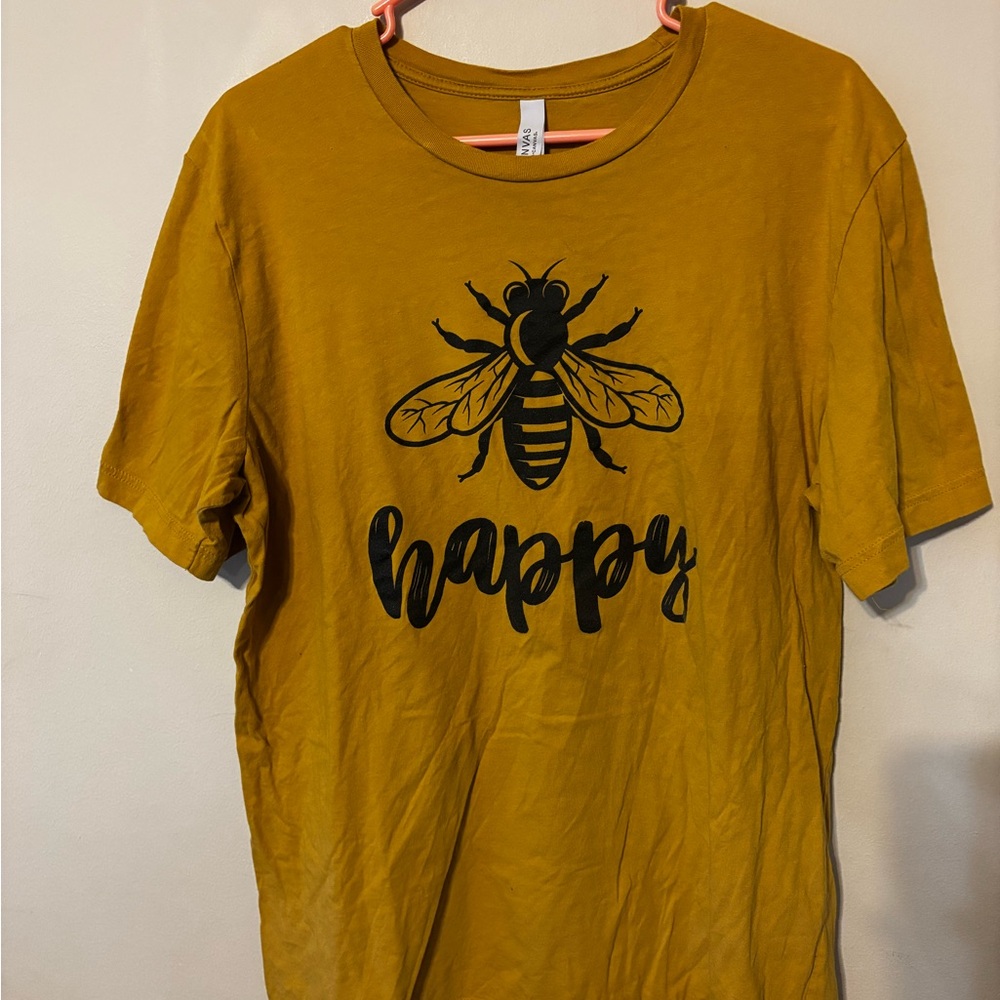 Bella Canvas Mustard Bee Graphic Tee